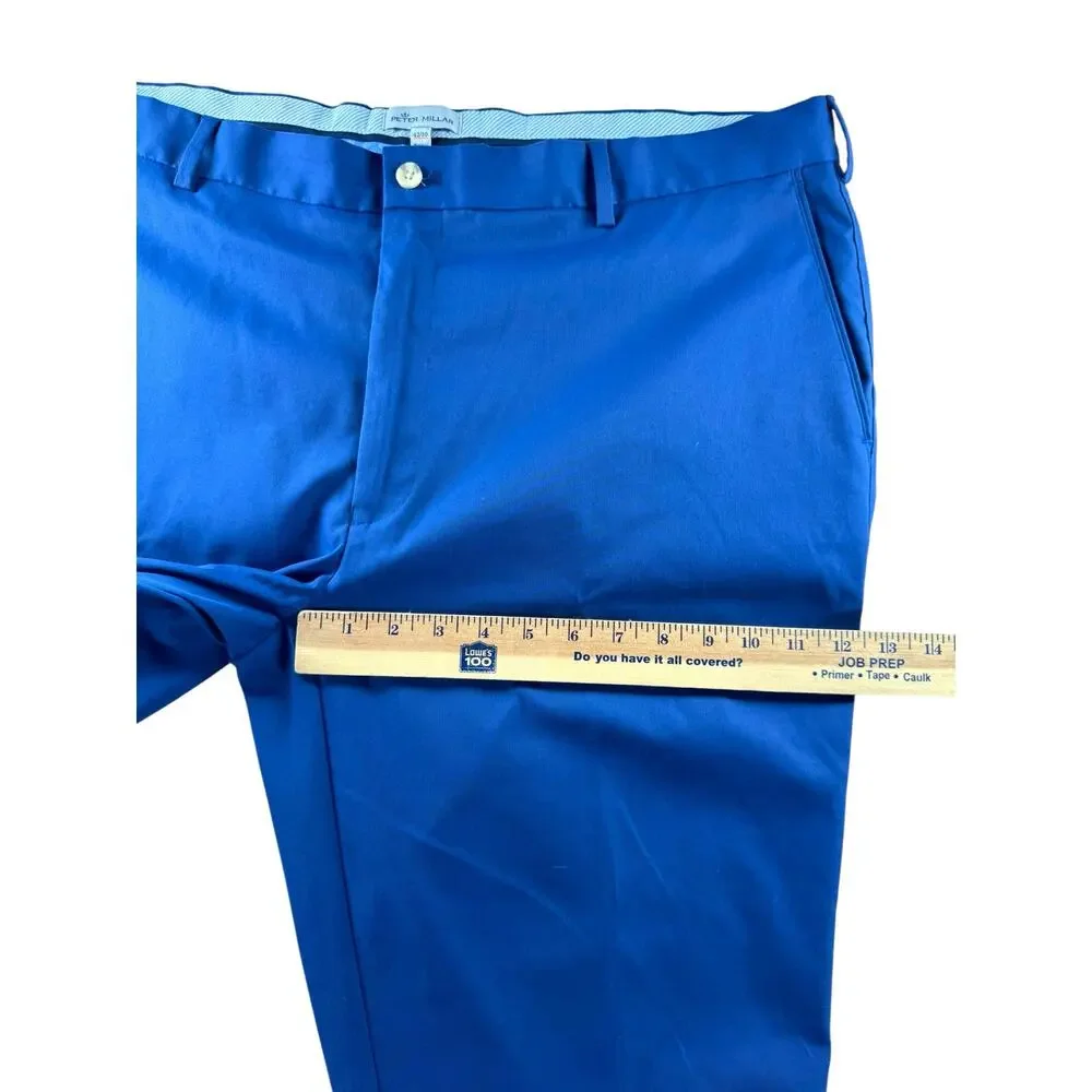 Peter Millar Raleigh Performance Chino Golf Pants Mens 42x30 Blue Trousers - Picture 7 of 9